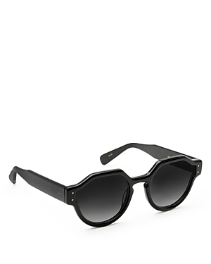 Krewe Astor Black Glossy Sunglasses, 53mm In Black/black Gradient