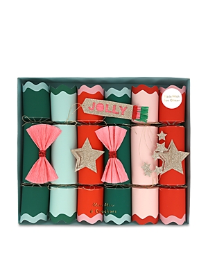 Meri Meri Assorted Fun Decorative Crackers, Set Of 6 In Multi