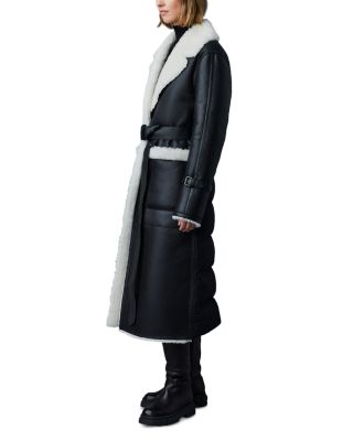 Sabreen Shearling Belted Down Coat