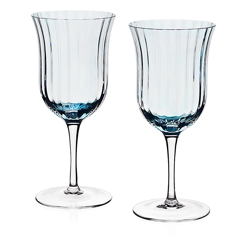 William Yeoward Crystal Corinne Water Goblet, Set Of 2 In Blue