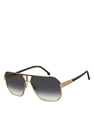 Carrera Aviator Sunglasses, 62mm In Gold/gray Gradient