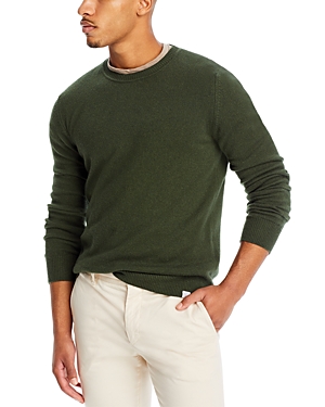 Norse Projects Sigfred Merino Wool Solid Regular Fit Crewneck Sweater In Army Green