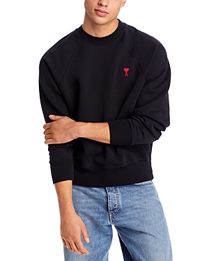Shop Ami Alexandre Mattiussi De Coeur Sweatshirt In Black