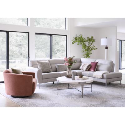 Parisi 2-Piece Leather Sectional
