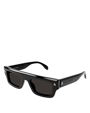 Alexander McQUEEN Spike Studs Rectangular Sunglasses, 52mm