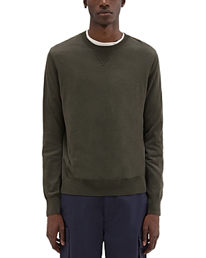 Shop Theory Project Nylon Wool Combo Sweater In Army Olive