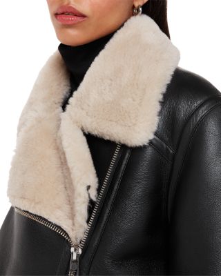 Faux Fur Aviator Coat