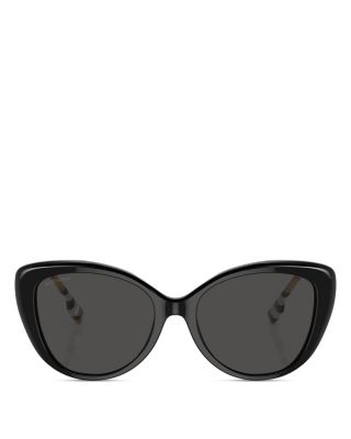 Cat Eye Check Sunglasses, 54mm