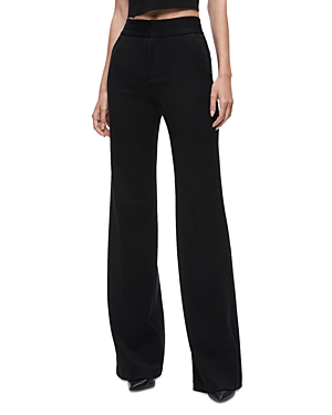 Shop Alice And Olivia Deanna High Rise Bootcut Pants In Black
