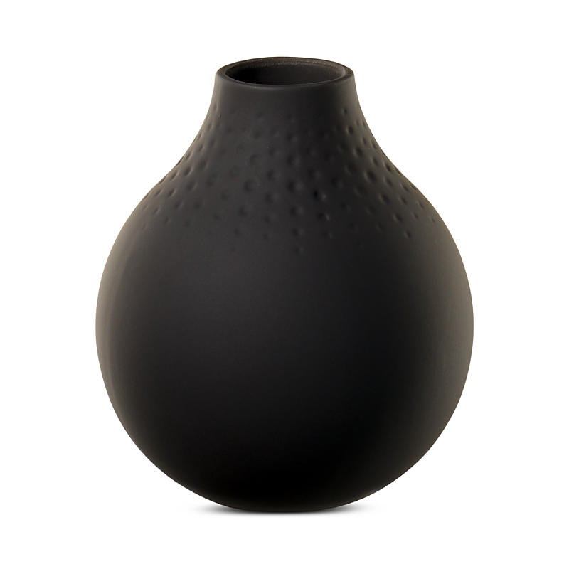 Villeroy & Boch Collier Noir Vase Perle No. 3 In Black