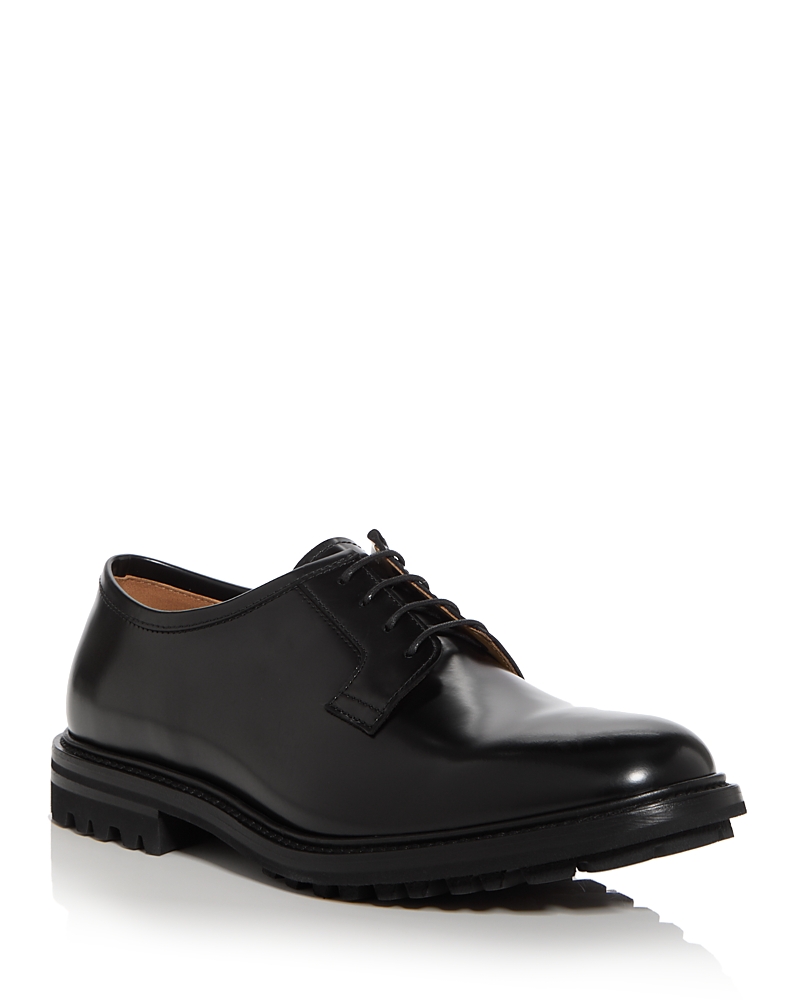Henderson Baracco Men's Plain Toe Oxfords In Black