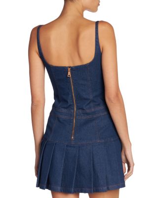 Versace Jeans Couture Stretch Denim Mini Dress | Bloomingdale's