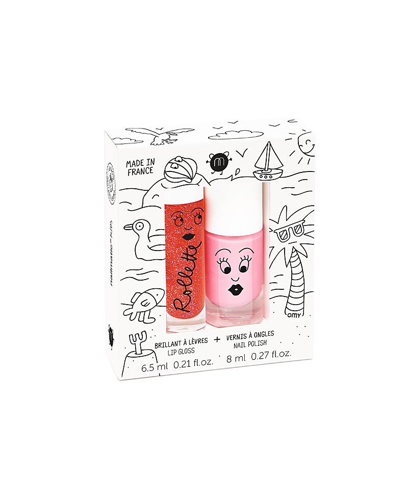 Nailmatic Nail Polish & Lip Gloss Duo Set Holidays - Ages 3-10
