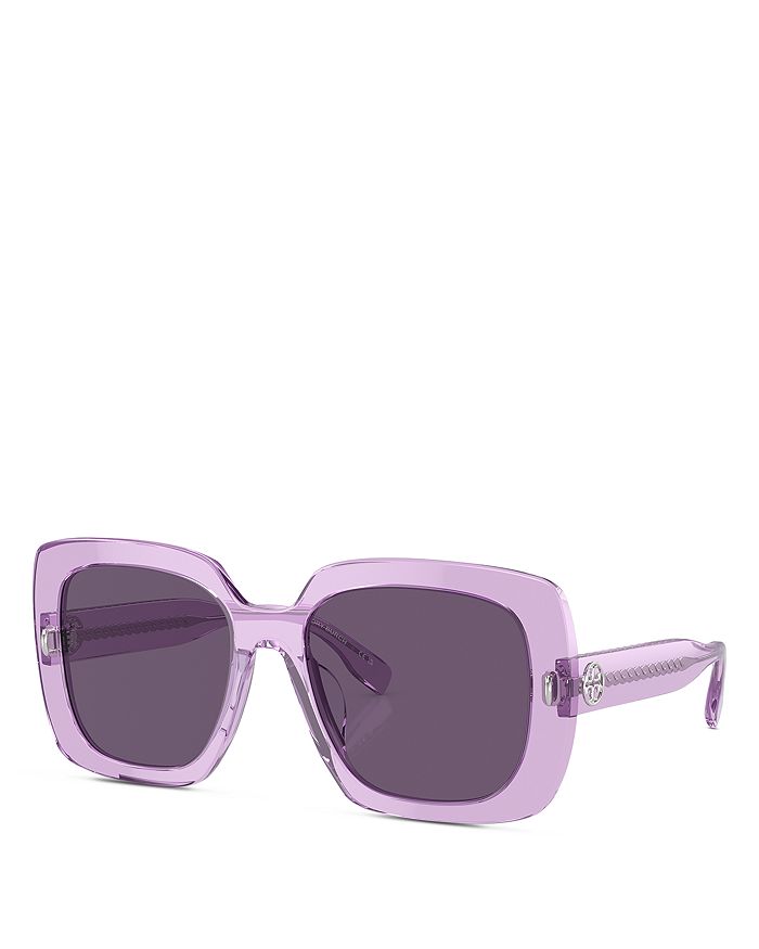 Tory Burch Women's Square Sunglasses Havana Blue Lens main image 1