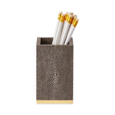 AERIN - Faux Shagreen Pencil Cup