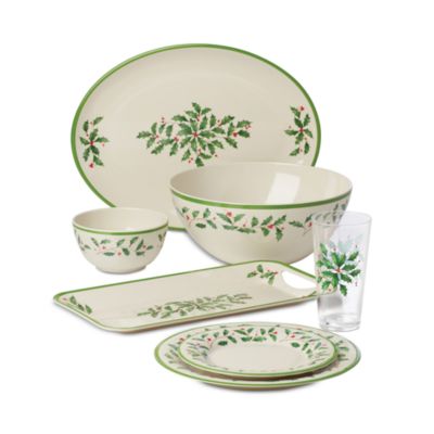 Holiday 4 Piece Melamine Dinner Plate Set