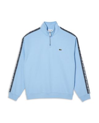 Lacoste - Cotton Loose Fit Quarter Zip Mock Neck Sweatshirt