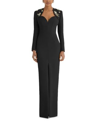 Safiyaa - Trixie Embellished Crepe Gown