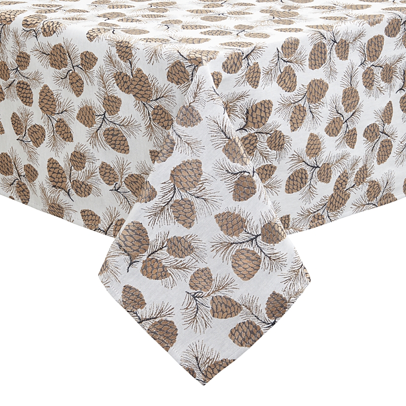 Mode Living Verbier Tablecloth, 70 X 128 In Brown