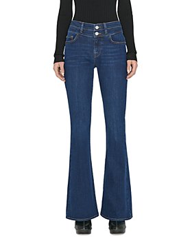 FRAME - Double Waistband High Rise Flare Jeans in Majesty