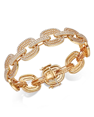Bloomingdale's Diamond Link Bracelet In 14k Yellow Gold, 6.0 Ct. T.w.