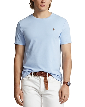 Polo Ralph Lauren Cotton Embroidered Logo Tee In Office Blue