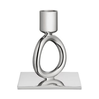 Christofle Vertigo Silverplated One Ring Candleholder | Bloomingdale's