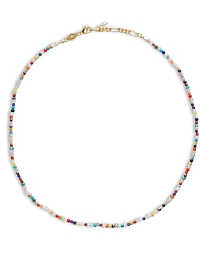 anni lu twinkle twinkle multi-gemstone collar necklace, 15.1-16.4
