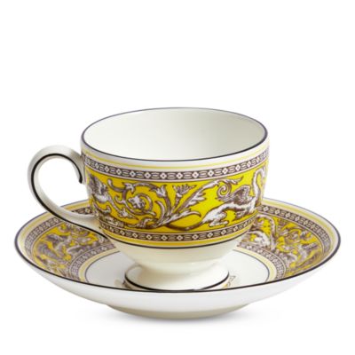 Florentine Teacup and Saucer