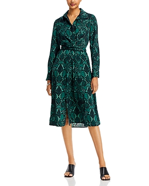 Kobi Halperin Marina Printed Shirtdress In Ivy Multi