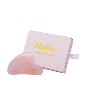 Ellaola Rose Quartz Gua Sha Facial Lifting Tool In Pink