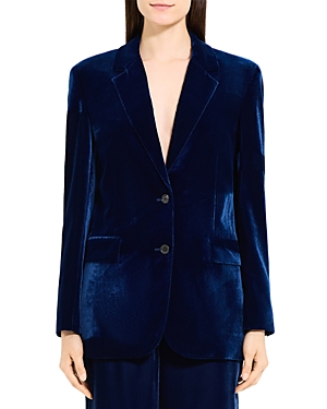 THEORY VELVET TWO BUTTON BLAZER