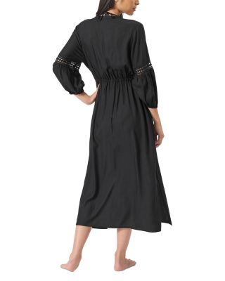Sunlace Button Front Cover Up Dress