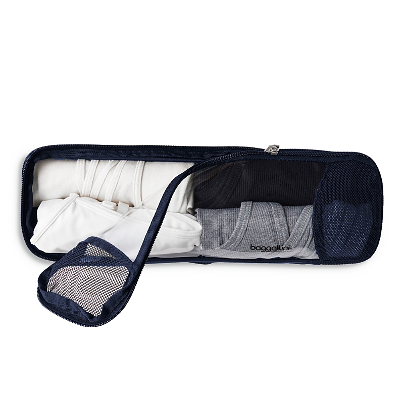 Baggallini Long Compression Cube In French Navy