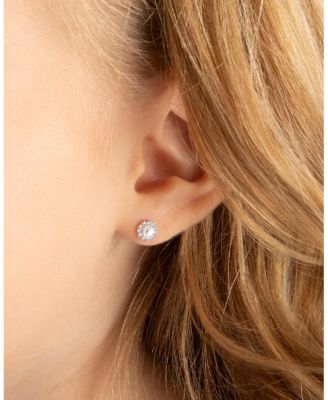 Girls' 14K Gold Cultured Pearl Halo Studs Screw Back Earrings - Baby, Little Kid, Big Kid