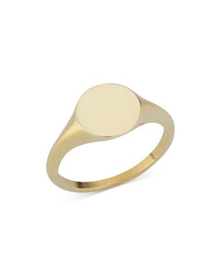 Bloomingdale's Fine Collection - 14K Yellow Gold Circle Signet Pinky Ring
