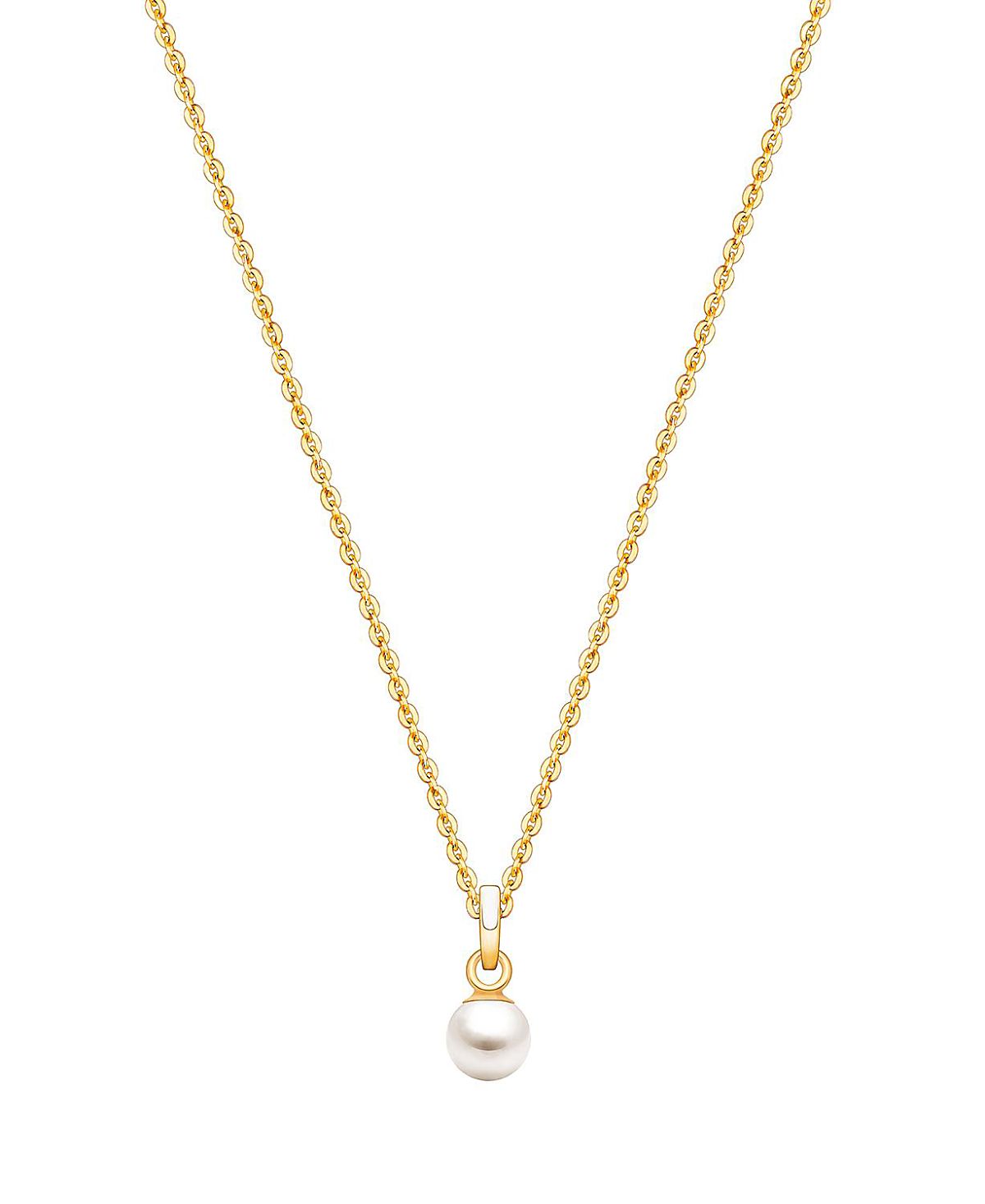 Tiny Blessings Girls' 14K Gold My Little Cultured Pearl 13-14 Necklace - Children