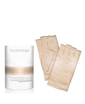 Iluminage Skin Rejuvenating Gloves With Anti-aging Copper Technology In Gold-tone