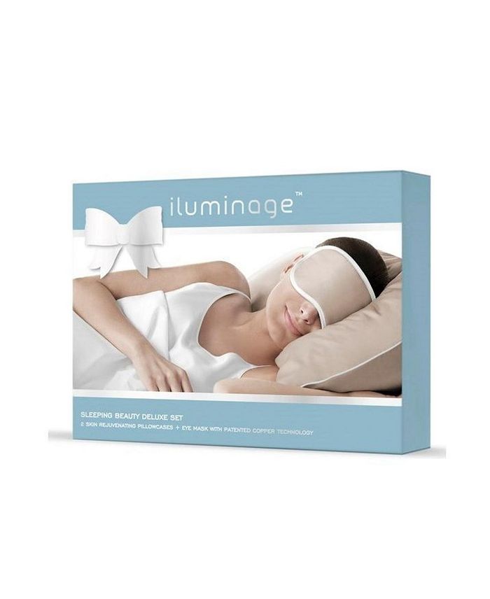 Iluminage Sleeping Beauty Deluxe Set (2 AntiAging Copper Pillowcases