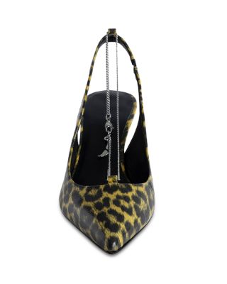 Women's First Night Pointed Toe Slingback High Heel Pumps