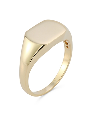 Bloomingdale's 14K Yellow Gold Rectangular Signet Pinky Ring - 100% Exclusive