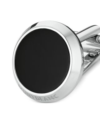 Meisterst&uuml;ck Onyx Inlay Round Cufflinks