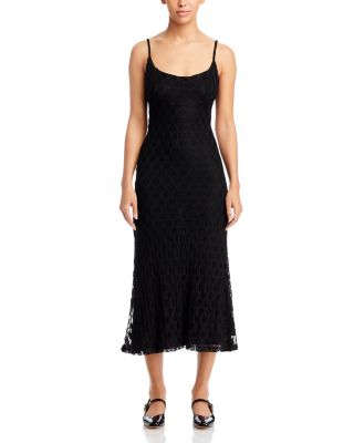 Adoni Floral Mesh Midi Slip Dress