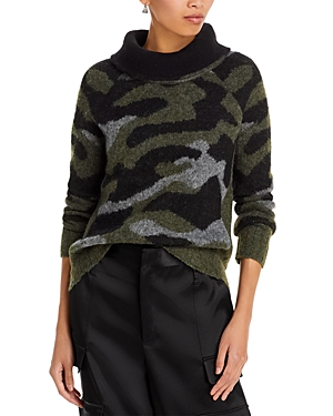 Shop Aqua Long Sleeve Camo Sweater - 100% Exclusive In Green