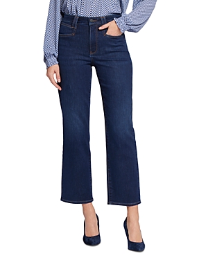Shop Nydj Bailey Relaxed High Rise Straight Leg Ankle Jeans In Palace