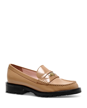Shop Free People Women's Liv Penny Loafers In Camel