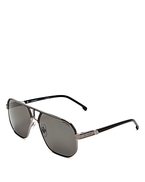 Carrera Aviator Sunglasses, 62mm In Black/gray Solid