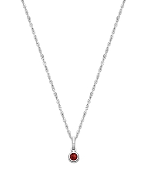 Tiny Blessings Girls' Sterling Silver Birthstone 13-14 Necklace - Baby, Little Kid, Big Kid In January