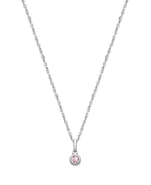 Tiny Blessings Girls' Sterling Silver Birthstone 13-14 Necklace - Baby, Little Kid, Big Kid In June