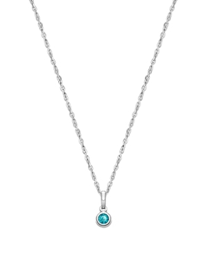 Tiny Blessings Girls' Sterling Silver Birthstone 13-14 Necklace - Baby, Little Kid, Big Kid In December
